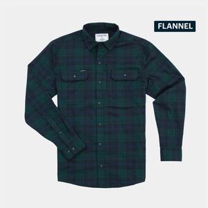 Poncho - The Cascade Blue and Green Flannel - Small